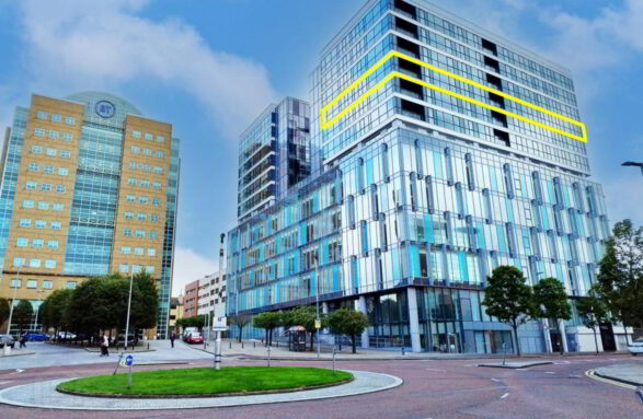 Electrical testing at Lanyon Plaza in Belfast