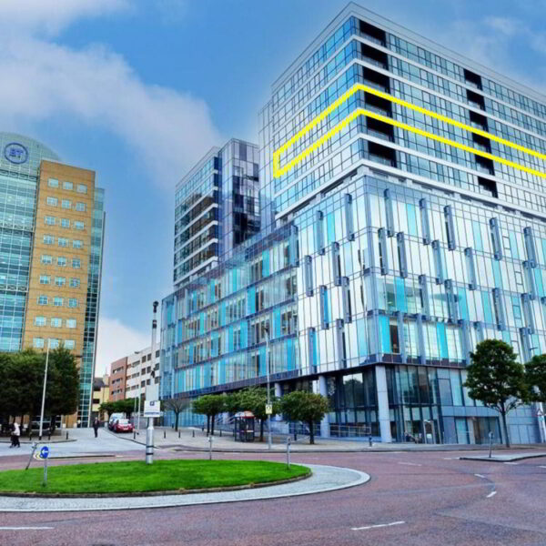 Electrical testing at Lanyon Plaza in Belfast