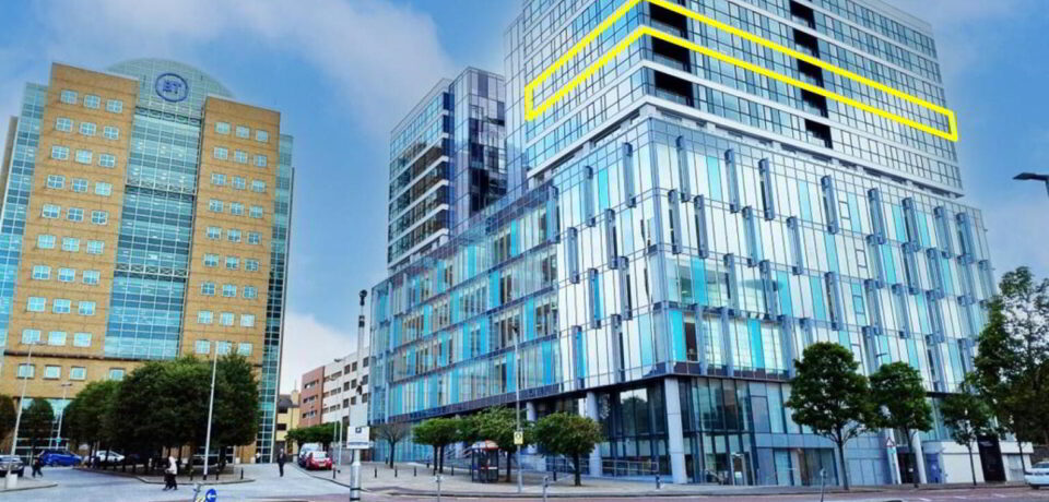 Electrical testing at Lanyon Plaza in Belfast